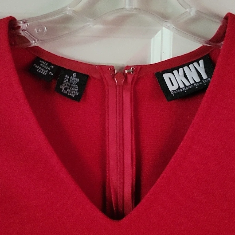 EUC Red DKNY dress - Picture 2 of 3